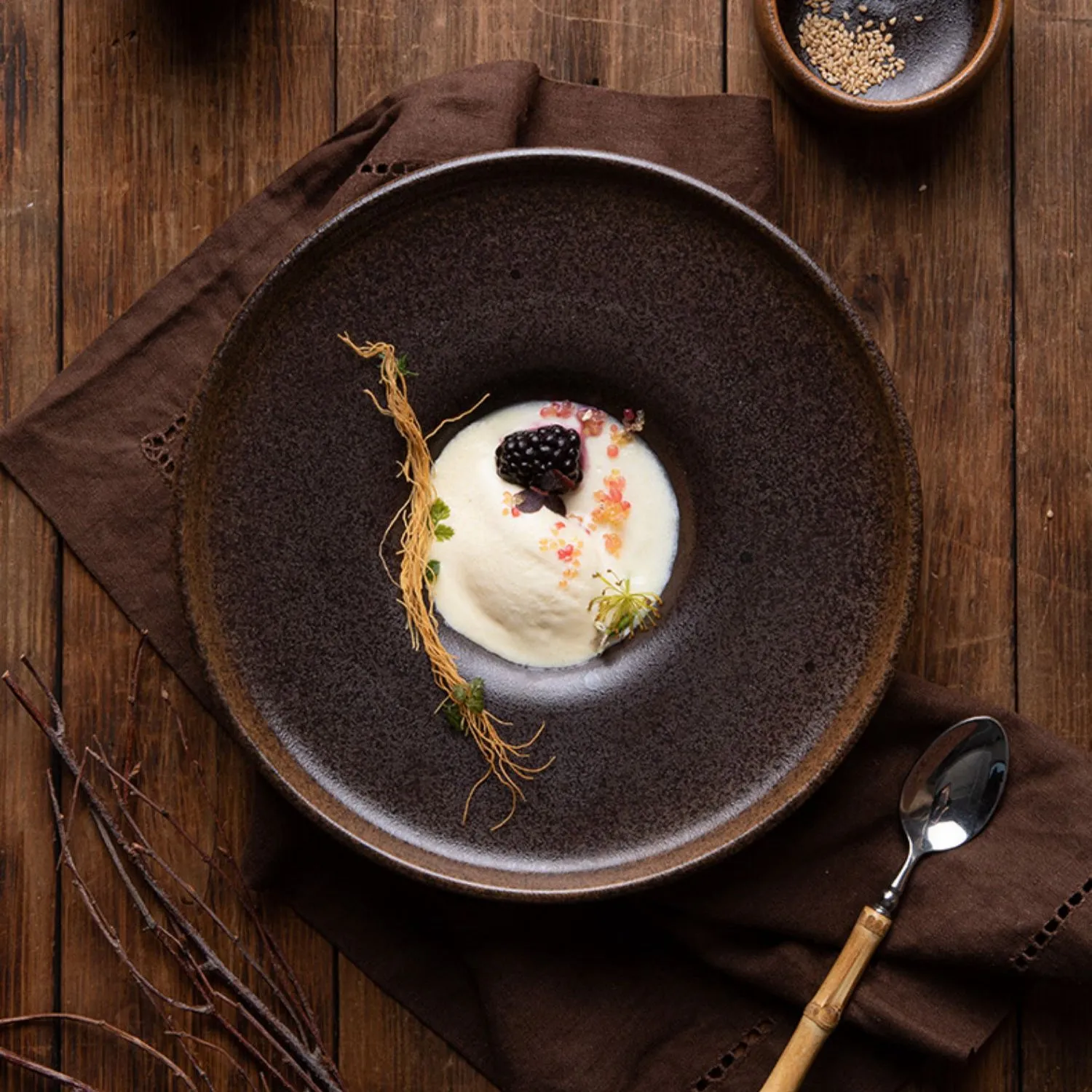 Rustic Earthenware Dinner Plate