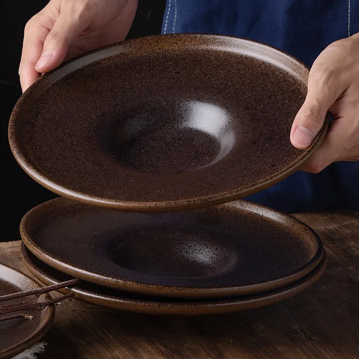 Rustic Earthenware Dinner Plate