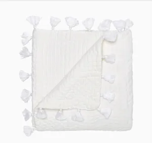 Sahati White Throw