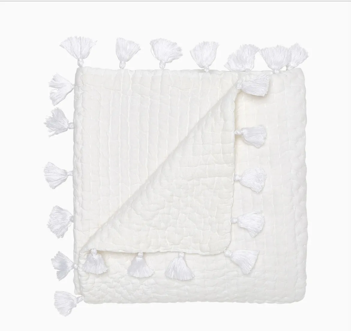 Sahati White Throw