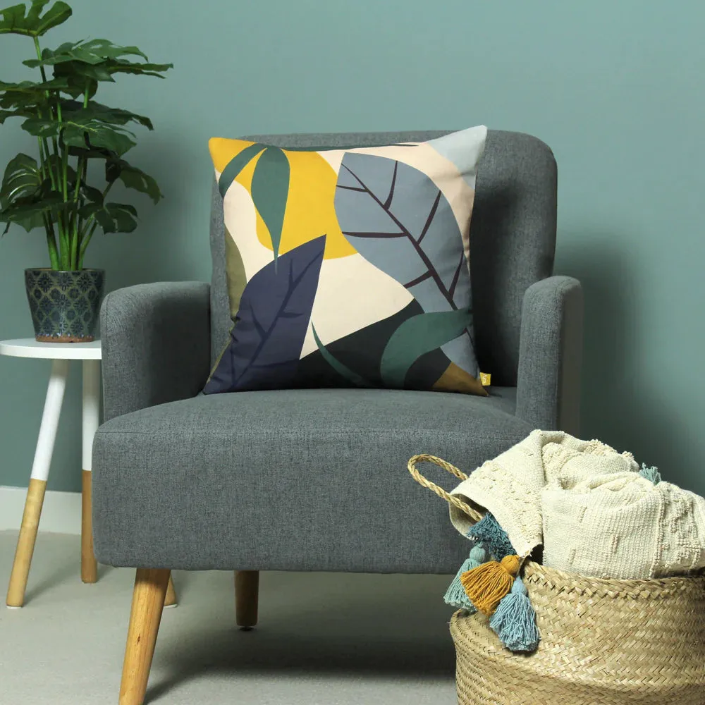 Scatter Cushion Cover 43 x 43cm - Oversized Leaf Print