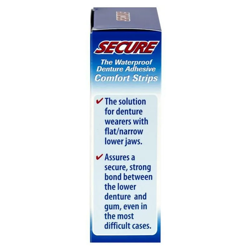 Secure® Denture Adhesive Comfort Strip, 15 Count