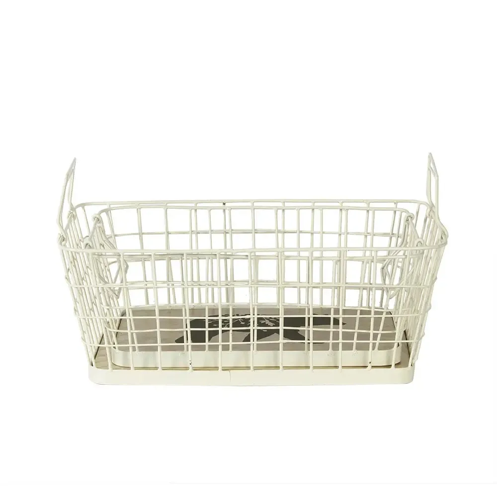 Set of 2 Simba  White Baskets