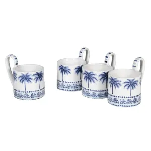 Set of 4 Palm Tree Mugs