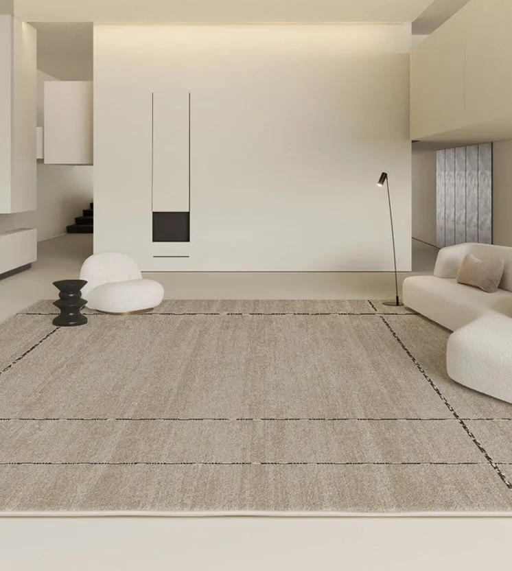 Simple Contemporary Soft Rugs for Bedroom, Dining Room Floor Carpets, Living Room Modern Rugs, Modern Living Room Rug Placement
