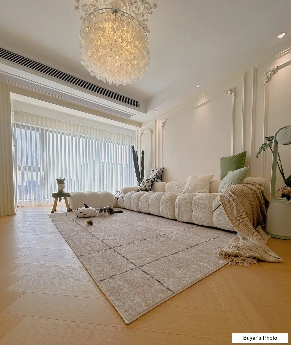 Simple Contemporary Soft Rugs for Bedroom, Dining Room Floor Carpets, Living Room Modern Rugs, Modern Living Room Rug Placement
