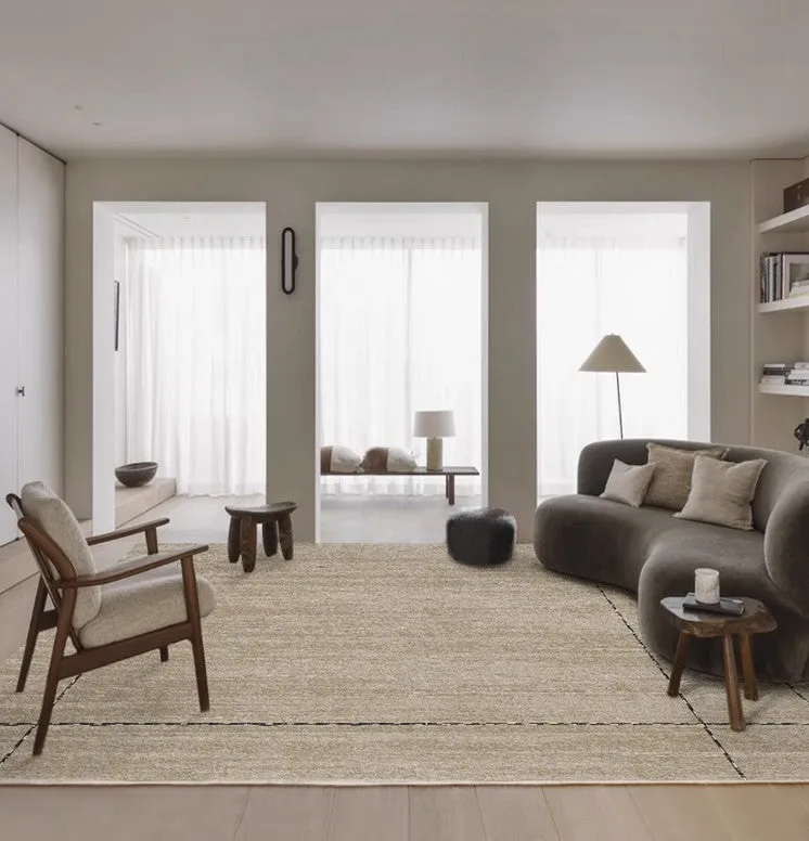 Simple Contemporary Soft Rugs for Bedroom, Dining Room Floor Carpets, Living Room Modern Rugs, Modern Living Room Rug Placement