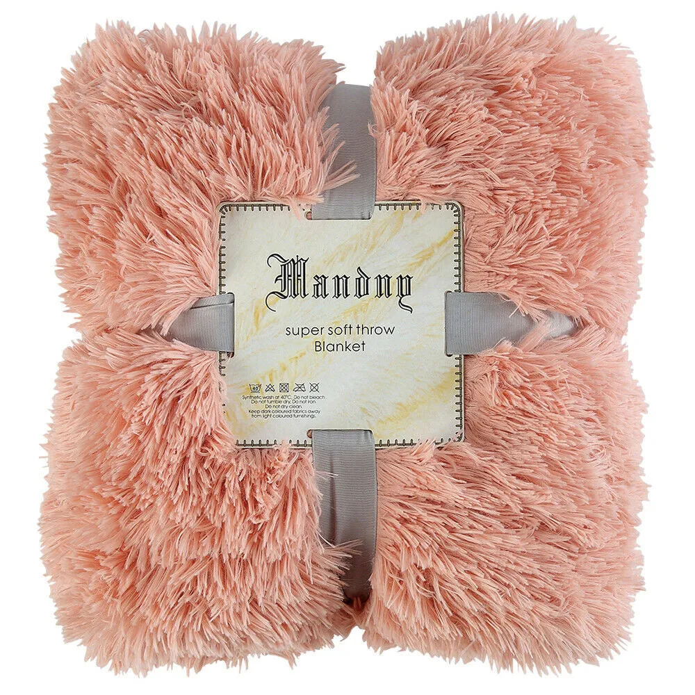 Soft Faux Fur Throw Blanket