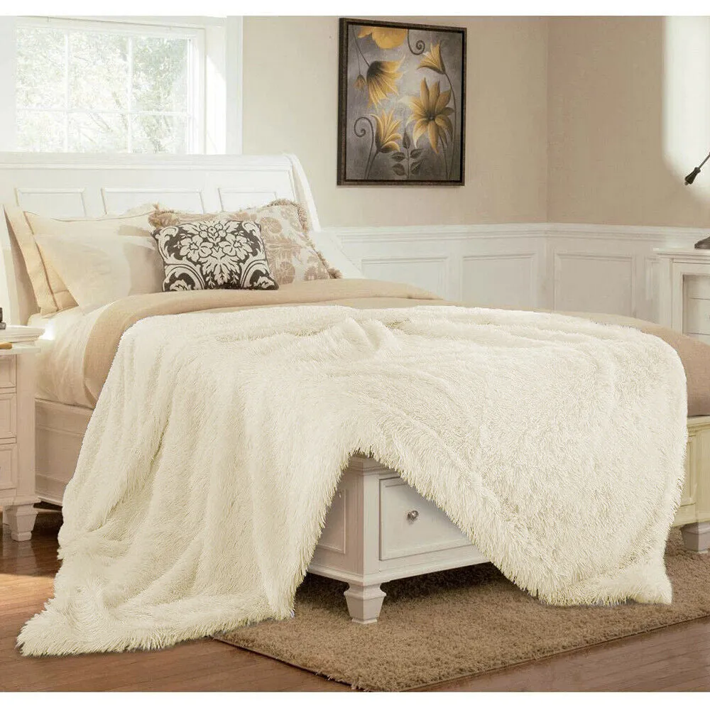 Soft Faux Fur Throw Blanket