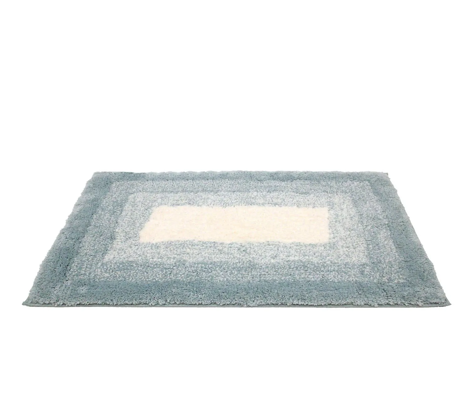 Soft Plush Rubber Backed Striped Microfiber Bath Rug, Bath Mat