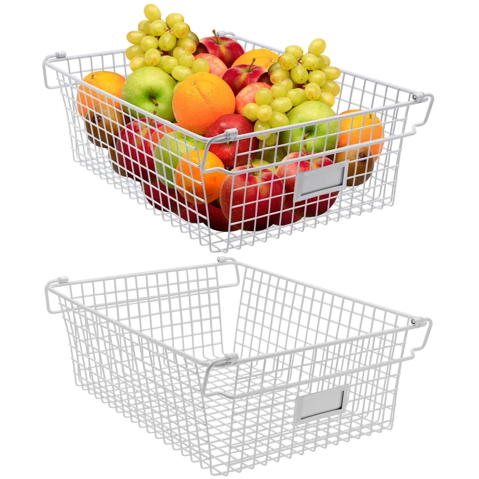 Stackable Farmhouse Wire Basket Bins