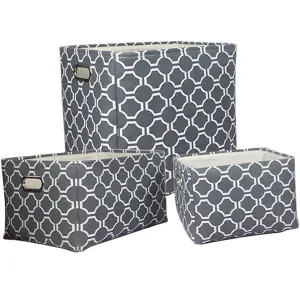 Storage Baskets Fabric - 11X9X8IN - Grey