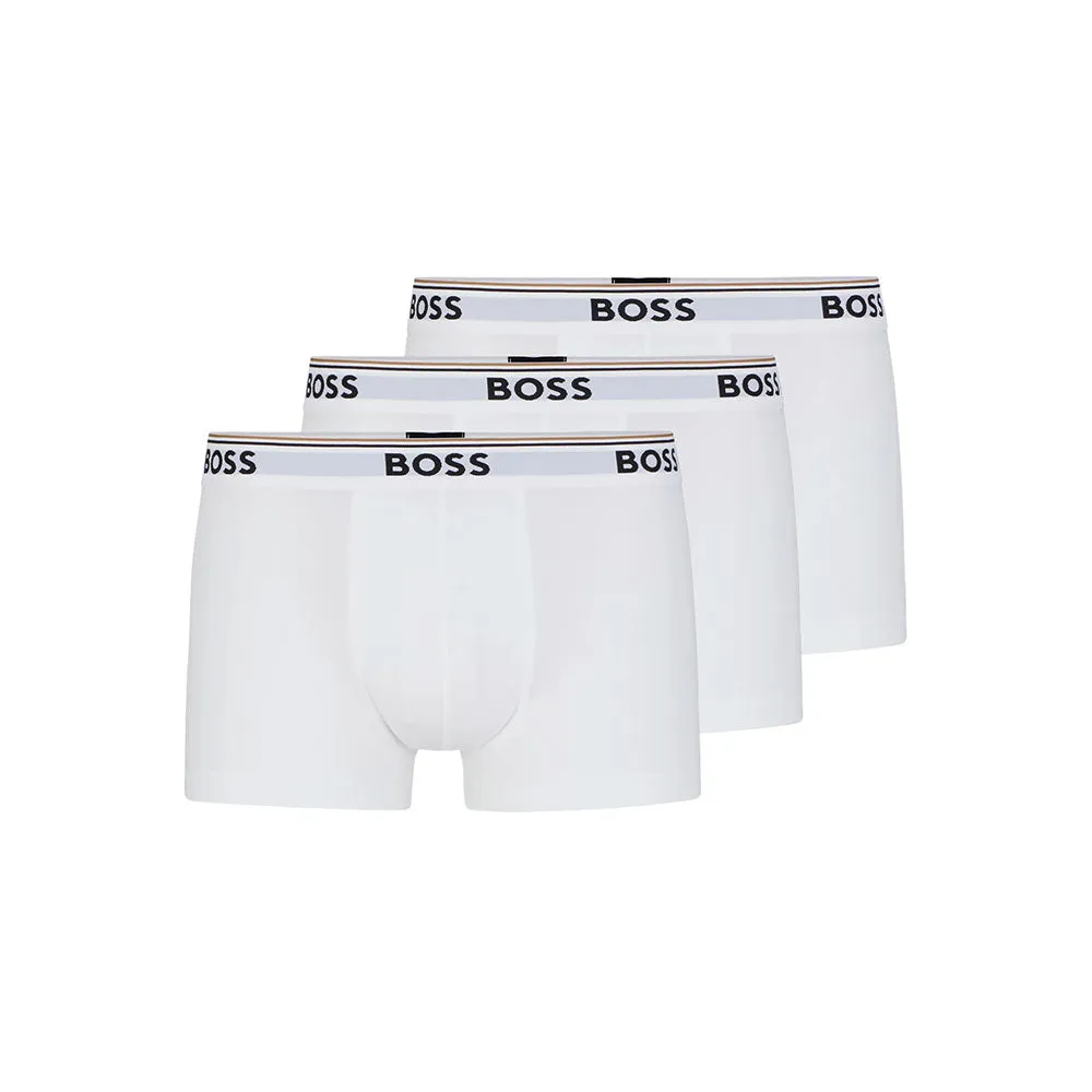 Stretch-Cotton Trunks - White