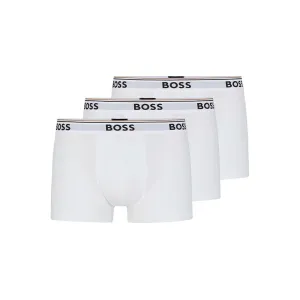 Stretch-Cotton Trunks - White
