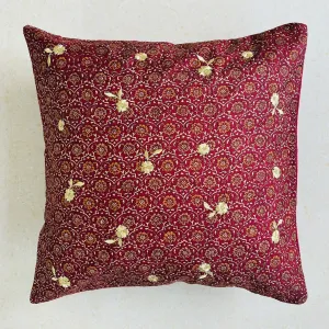 Sundar Embroidery Silk Cushion - 003