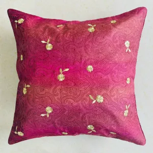 Sundar Embroidery Silk Cushion- 006