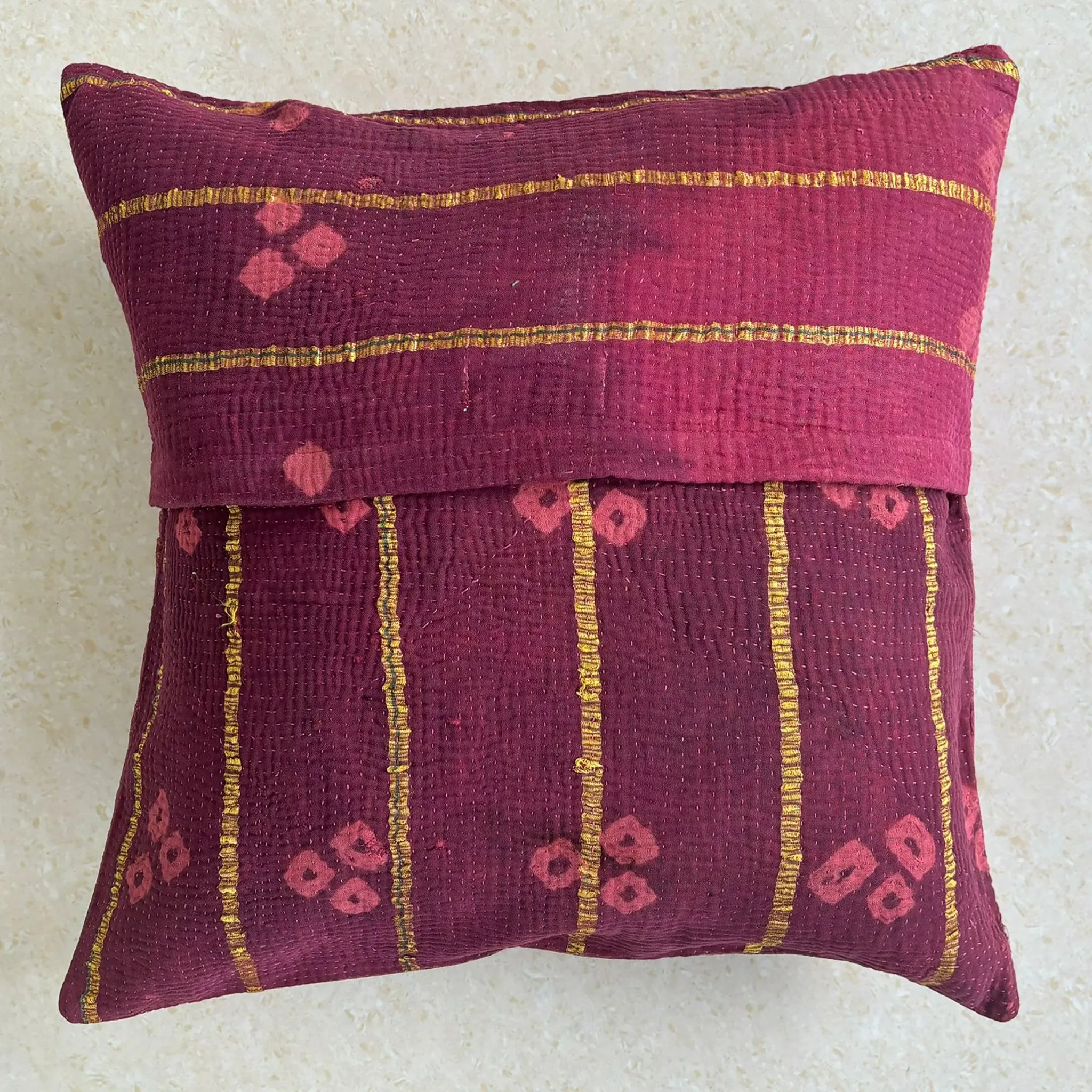 Sundar Embroidery Silk Cushion- 006