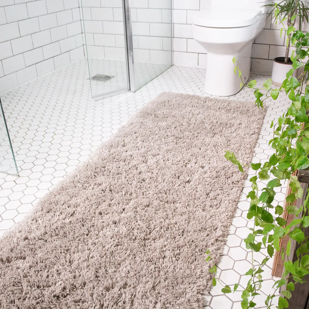 Super Soft Luxury Beige Shaggy Rug
