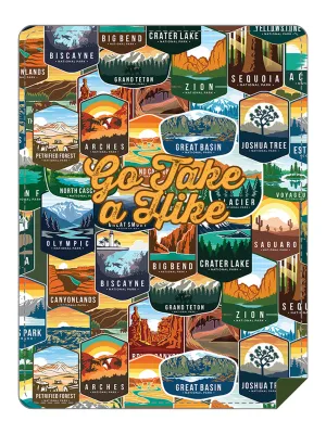Take A Hike Parks of America Throw Blanket