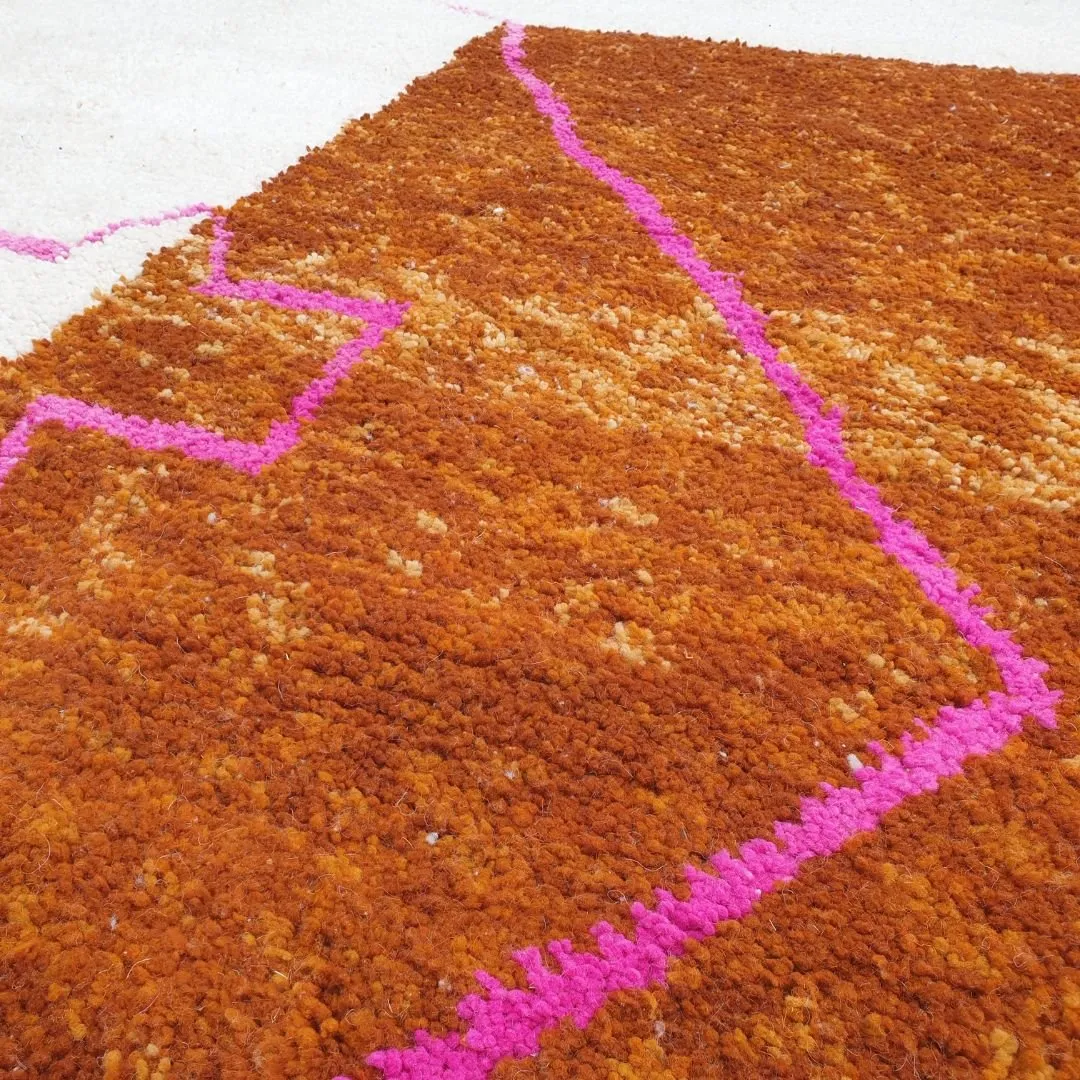 Taybi | Beni Ourain 7x10 Moroccan Rug Ultra Soft | Handmade Berber Wool Carpet | 7x10'56 Ft | 214x322 cm