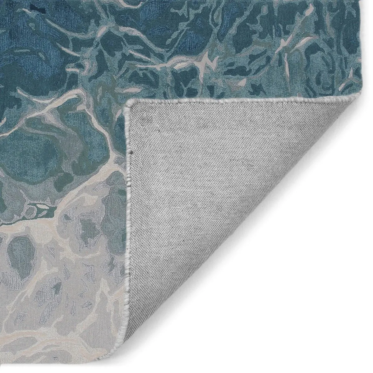Trans-Ocean CORSICA Indoor Hand Tufted Wool Plush Areaa Rug  - Blue