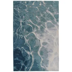 Trans-Ocean CORSICA Indoor Hand Tufted Wool Plush Areaa Rug  - Blue