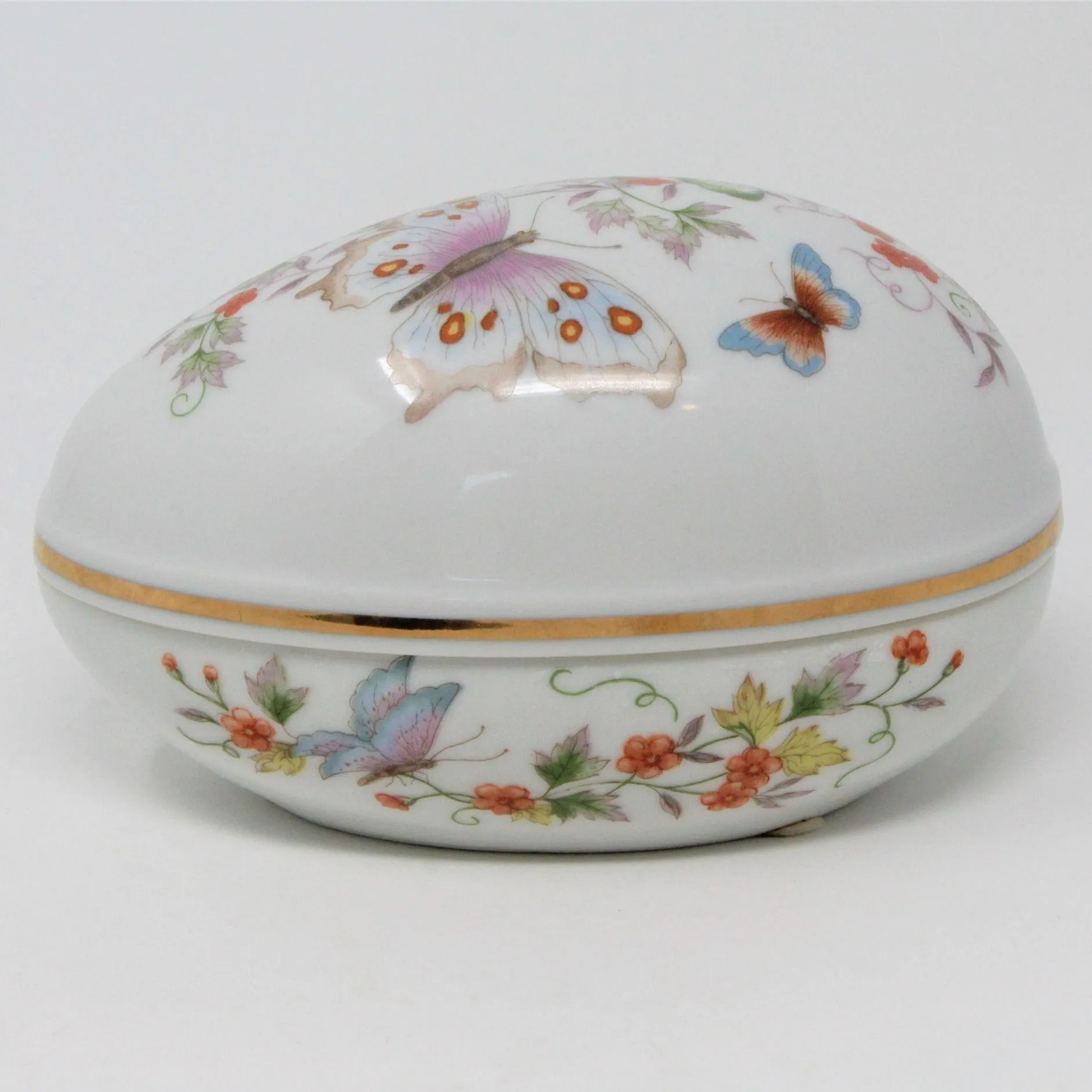 Trinket Box, Egg, Avon Butterfly Fantasy, 1974, Japan, Vintage