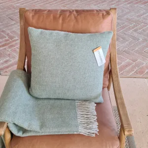 Tweedmill Dartmoor Wool Cushion - Ice Green