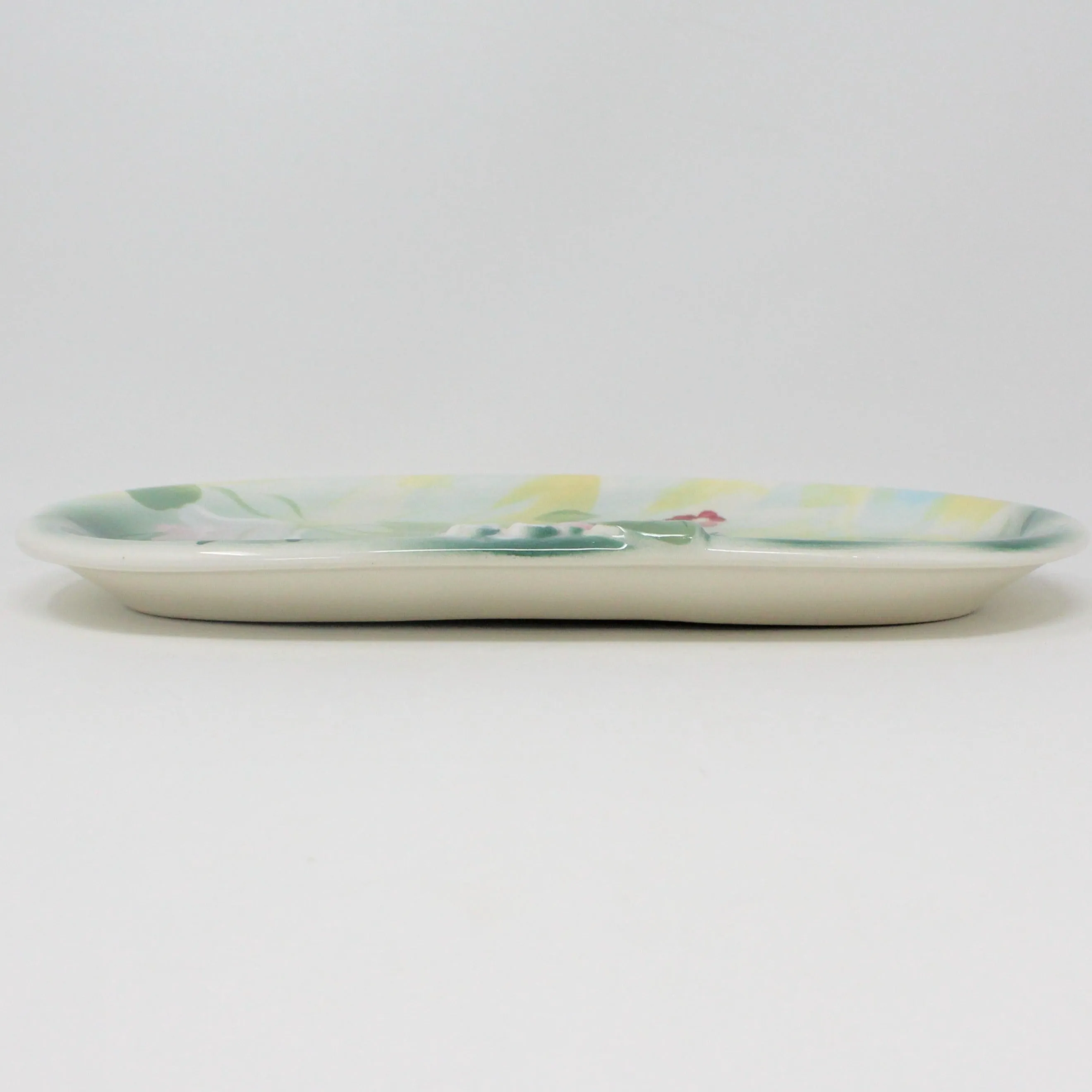 Vanity Set, Vohann of California, Camille Green Floral, Vintage