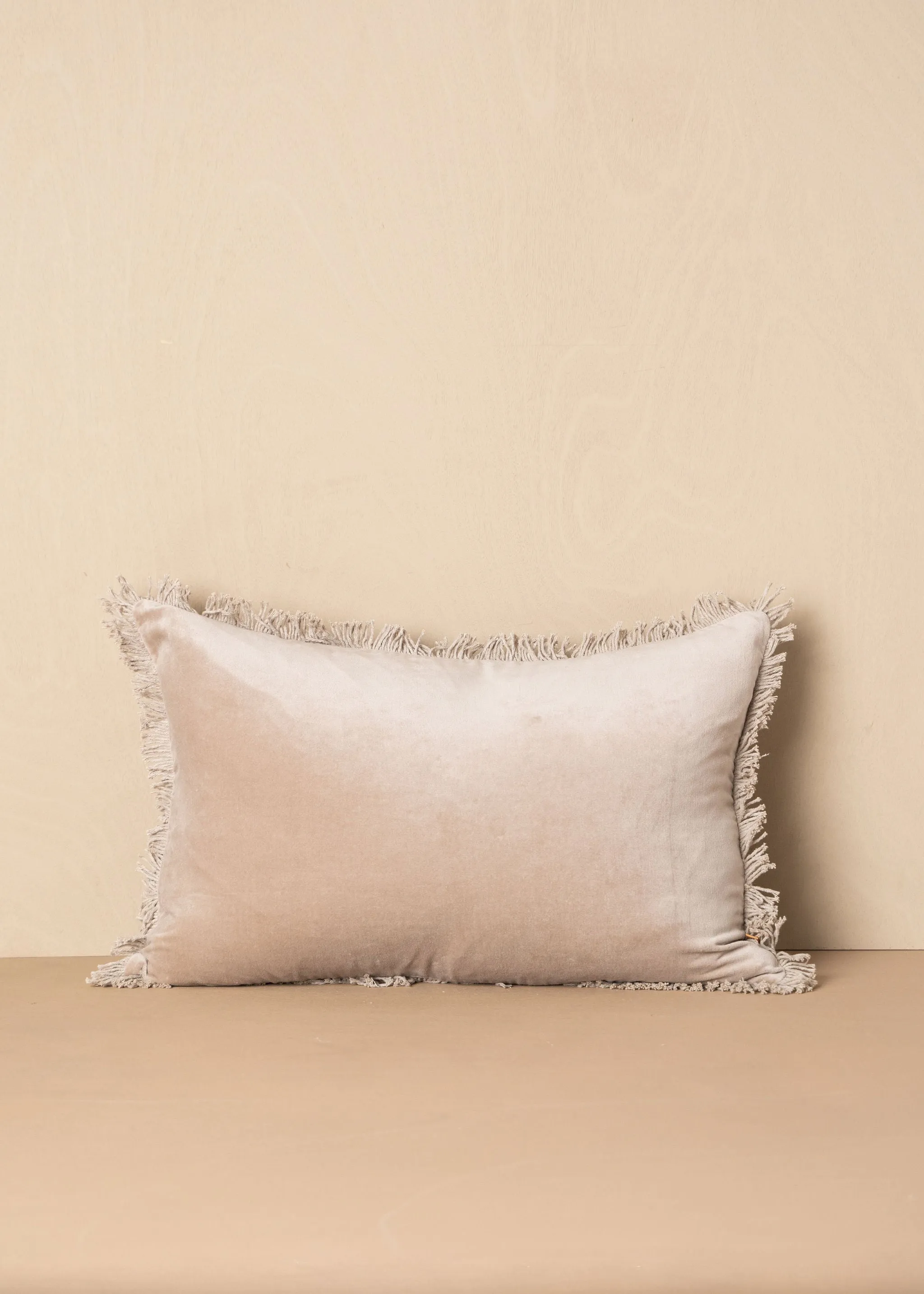 Velvet Cushion | Stone