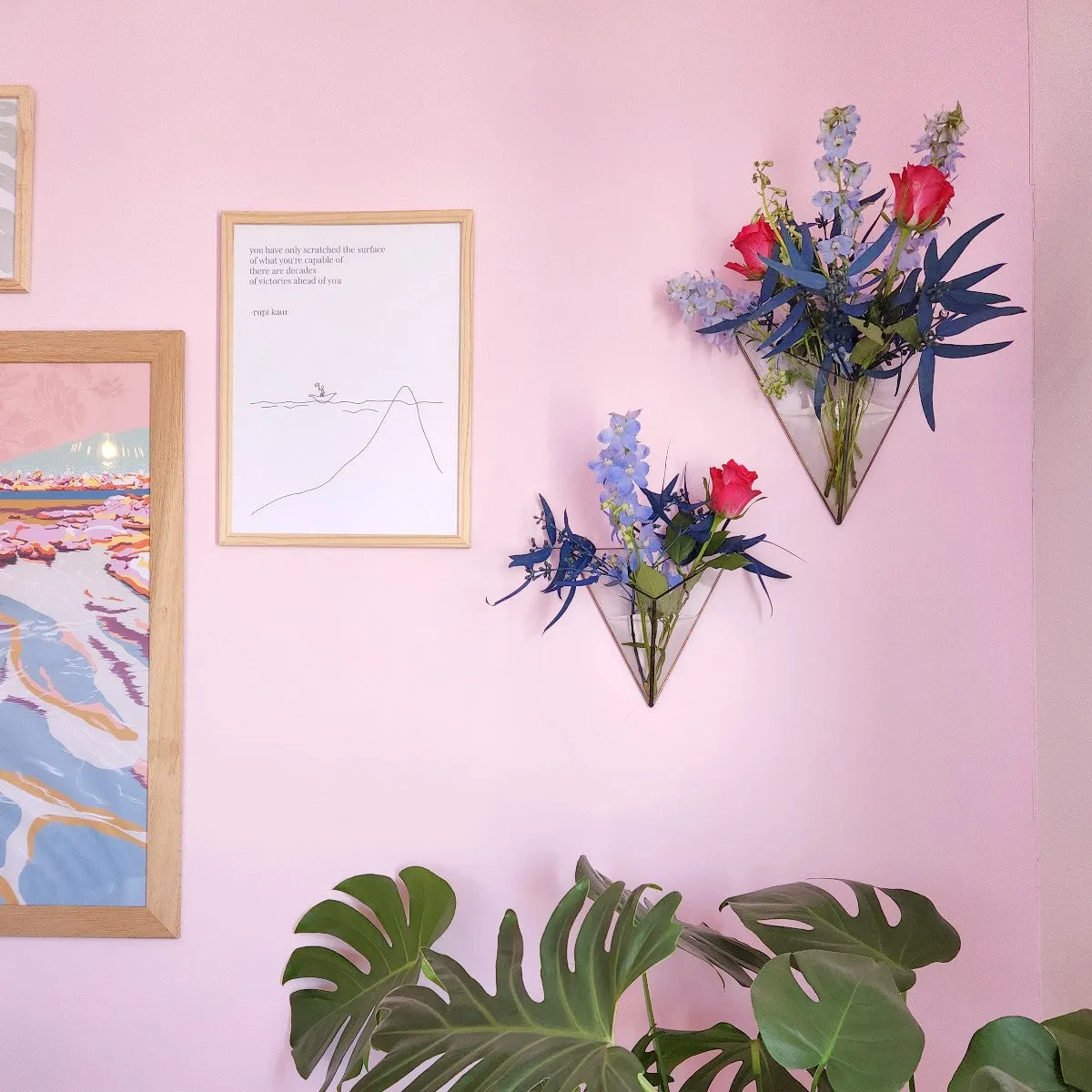 Wall Terrarium - 3D Triangle