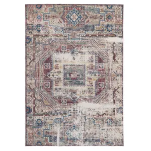 Washable Rustic Oriental Distressed Rug - Eliza
