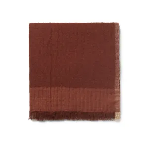 Weaver Throw - Red Brown