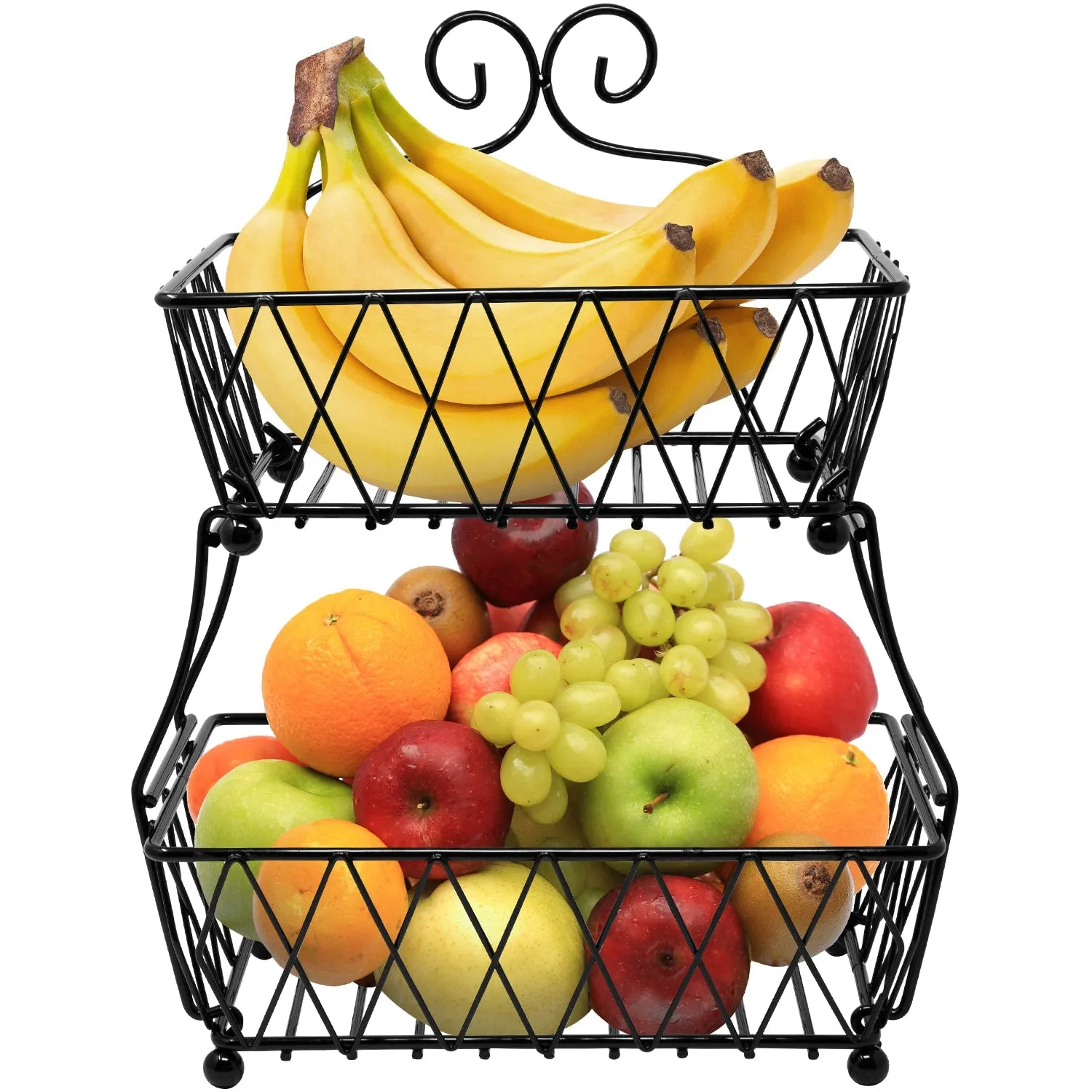 Wire Breadbasket Stand (2 Tier)