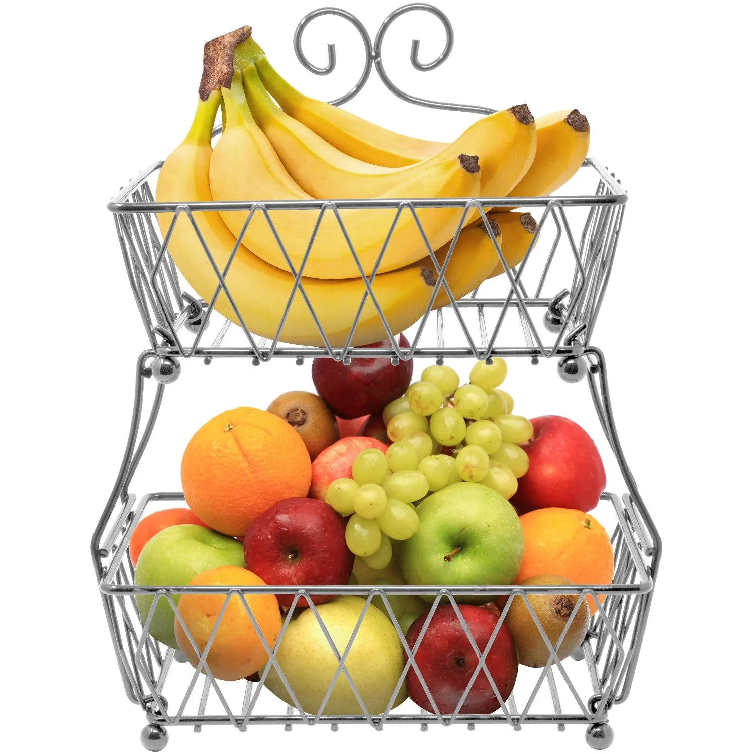 Wire Breadbasket Stand (2 Tier)