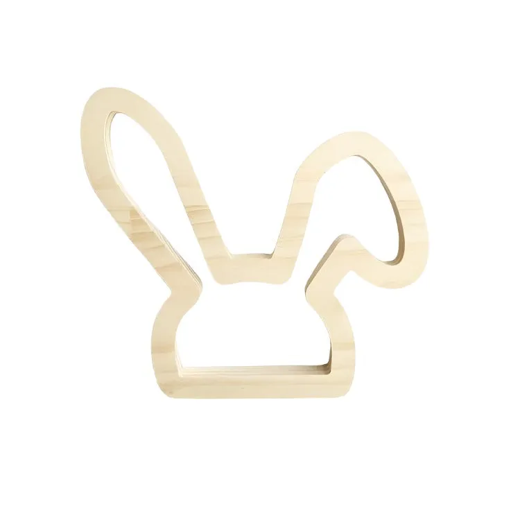 Wooden Rabbit Wall Decor