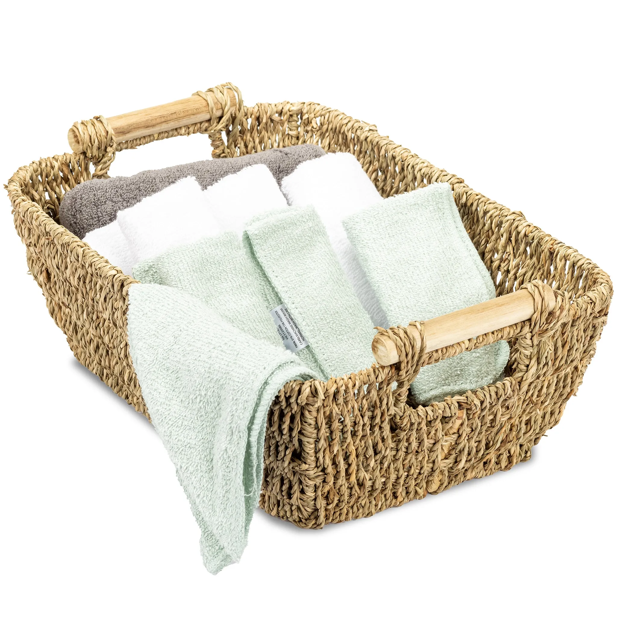 Woven Wicker Storage Baskets (2 Pack)