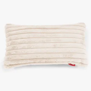 XL Rectangular Support Cushion Cover 40 x 70cm - Ultra Plush Cord Cream