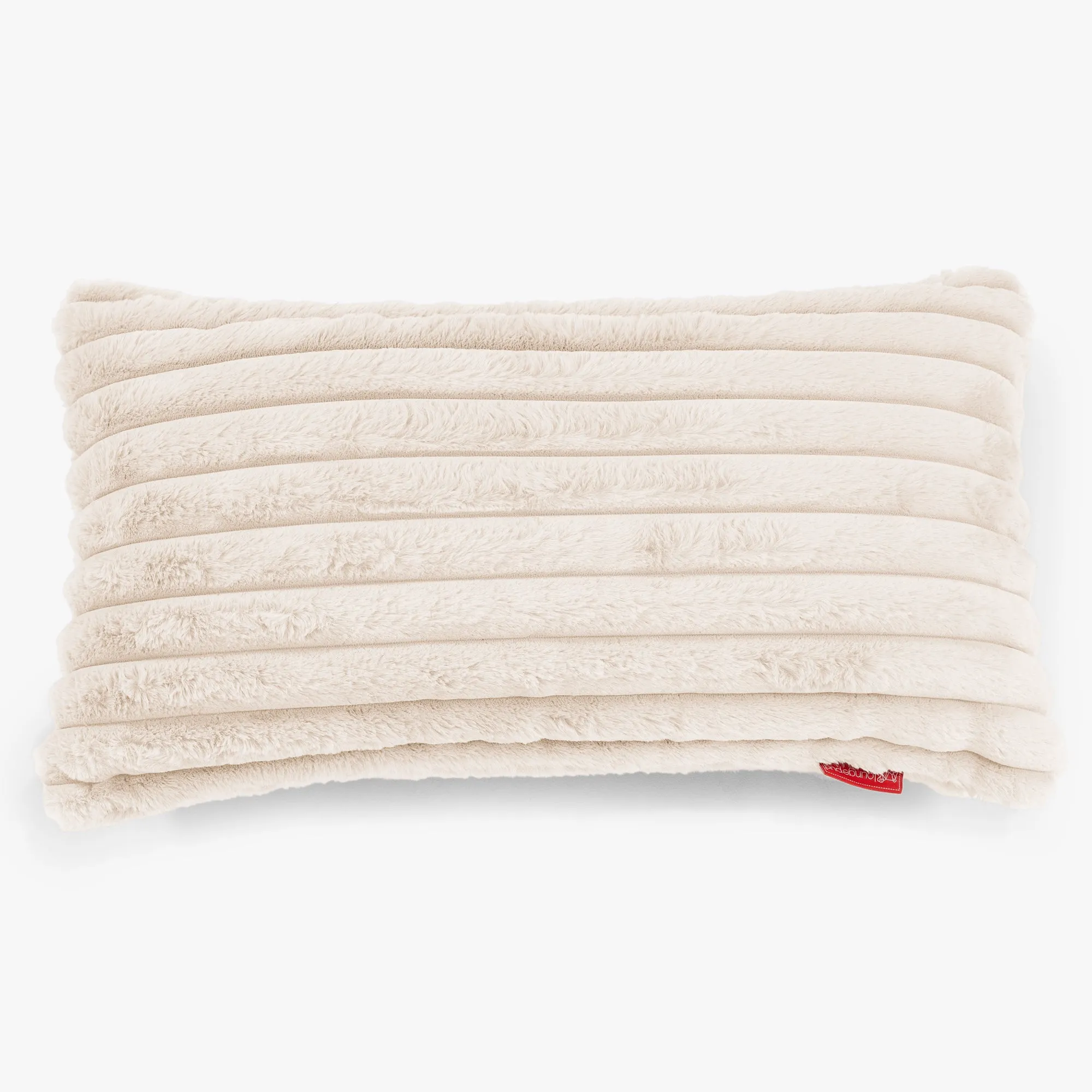 XL Rectangular Support Cushion Cover 40 x 70cm - Ultra Plush Cord Cream